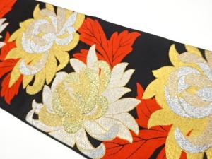 乱菊模様織出し袋帯